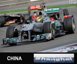 yapboz Lewis Hamilton - Mercedes - 2013 Çin Grand Prix, sınıflandırılmış 3